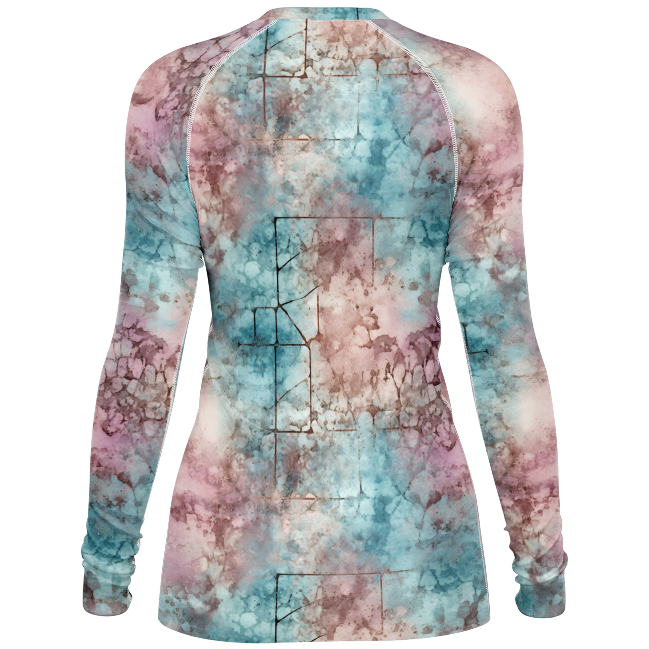 Chokefish™ Long Sleeve Rashguard Acid-Wash Woman's Shirt-003