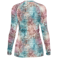 Chokefish™ Long Sleeve Rashguard Acid-Wash Woman's Shirt-003