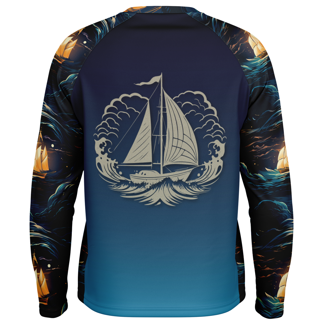 Chokefish™ Long Sleeve Every Day All Weather Trees&Boats Shirt Men's-014-Special-Edition