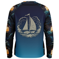 Chokefish™ Long Sleeve Every Day All Weather Trees&Boats Shirt Men's-014-Special-Edition
