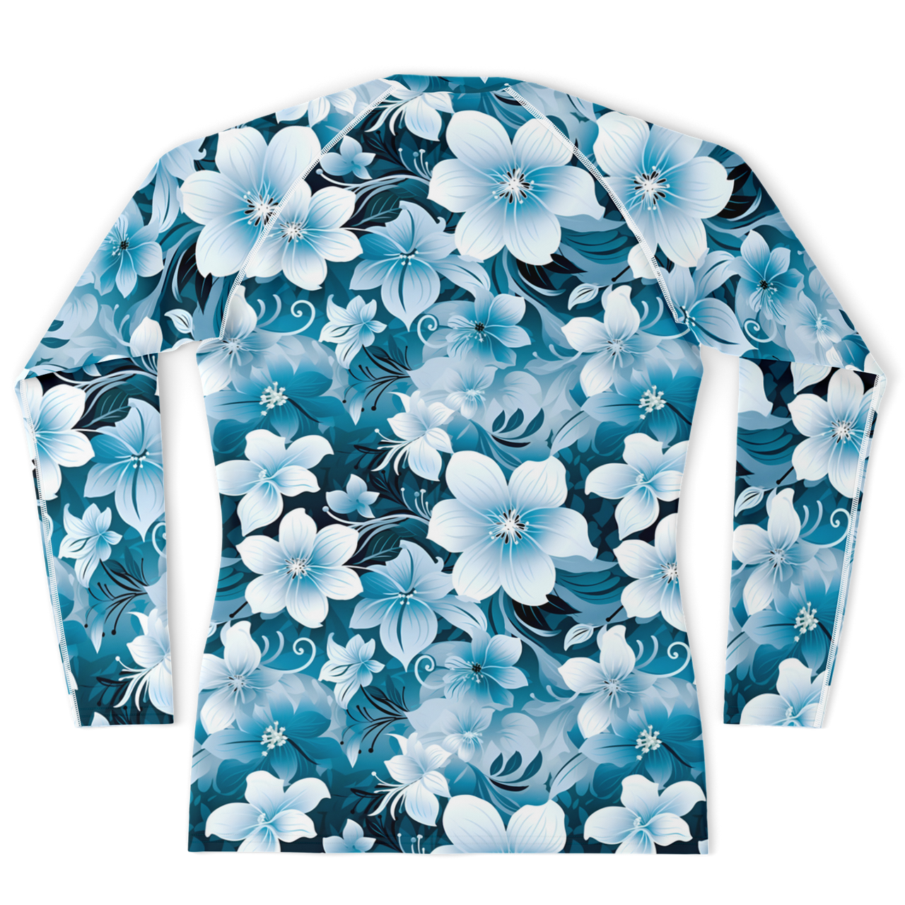 Chokefish™ Long Sleeve Rashguard Floral Men's Shirt-009