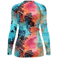 Chokefish™ Long Sleeve Rashguard Acid-Wash Woman's Shirt-005