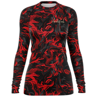 Chokefish™ Long Sleeve Rashguard Camouflage Woman's Shirt-003