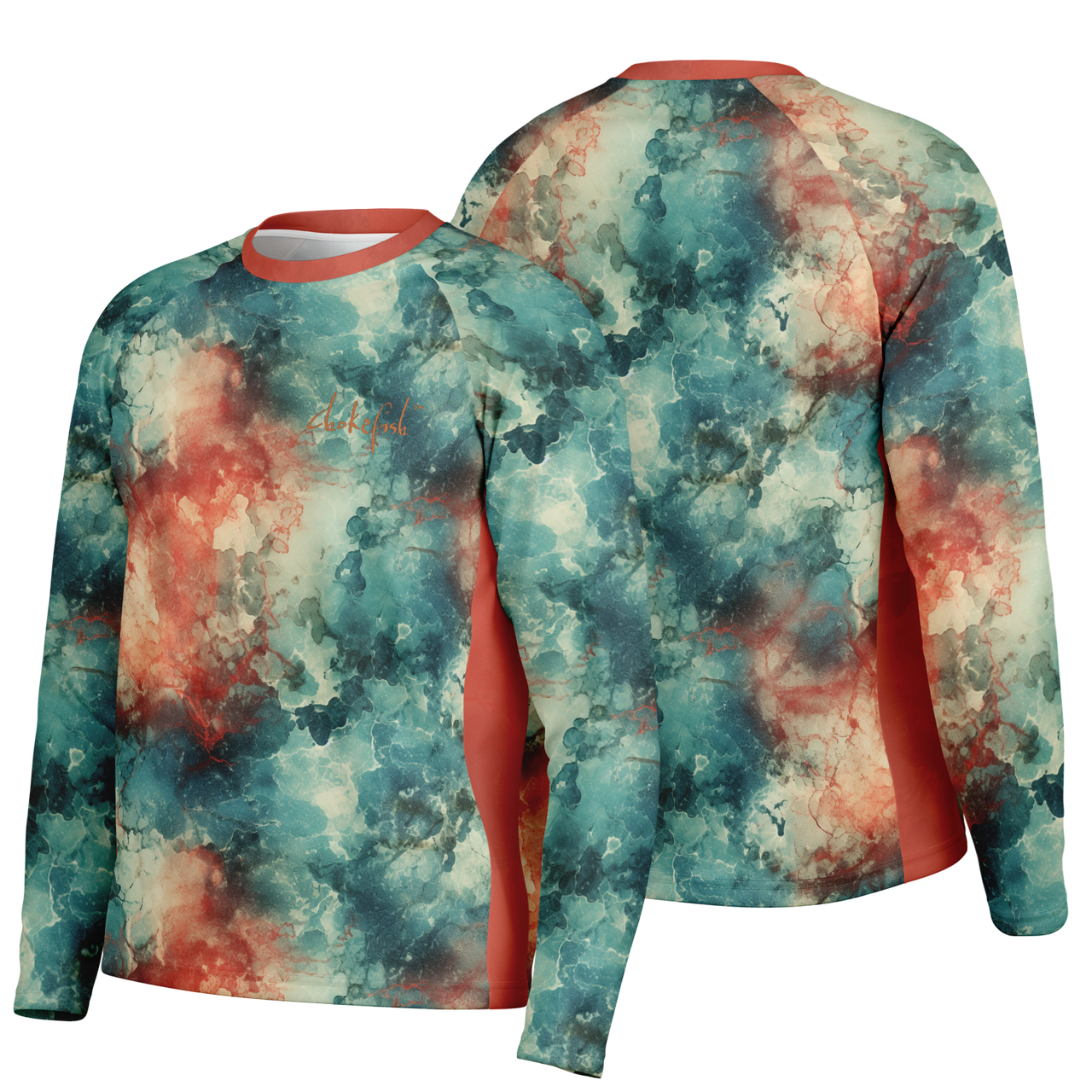 Chokefish™ Long Sleeve Every Day All Weather Acid-Wash Shirt Men's-004