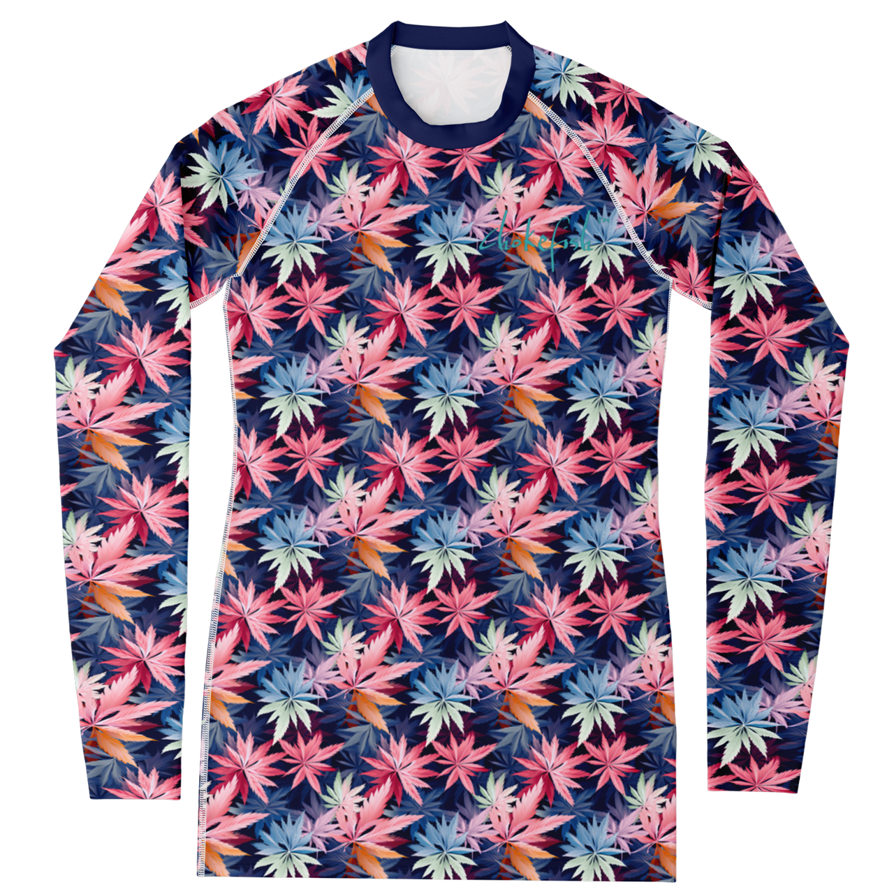 Chokefish™ Long Sleeve Rashguard Cannabis Woman's Shirt-001