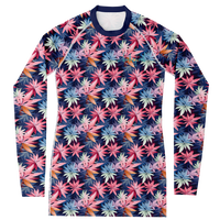 Chokefish™ Long Sleeve Rashguard Cannabis Woman's Shirt-001