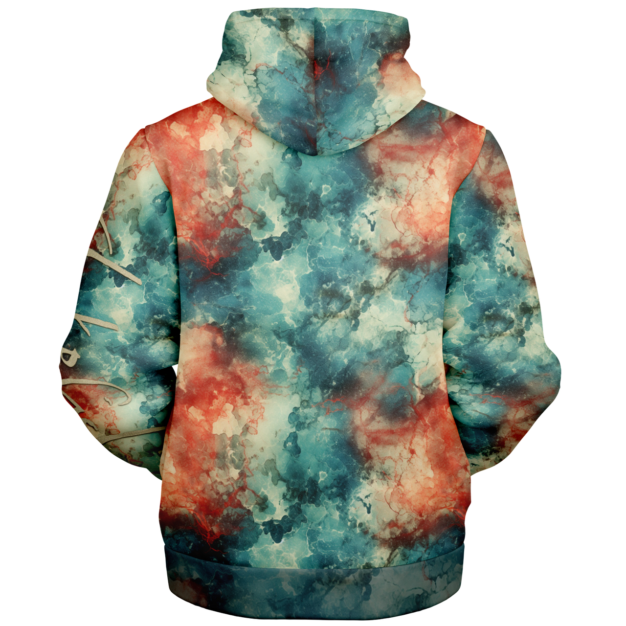 Chokefish™ Microfleece Zip-Up Hoodie Acid-Wash Colors-006B