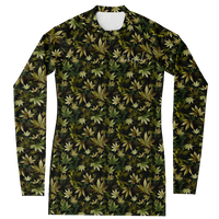 Chokefish™ Long Sleeve Rashguard Cannabis Woman's Shirt-007