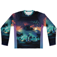 Chokefish™ Long Sleeve Every Day All Weather Trees&Boats Shirt Men's-009