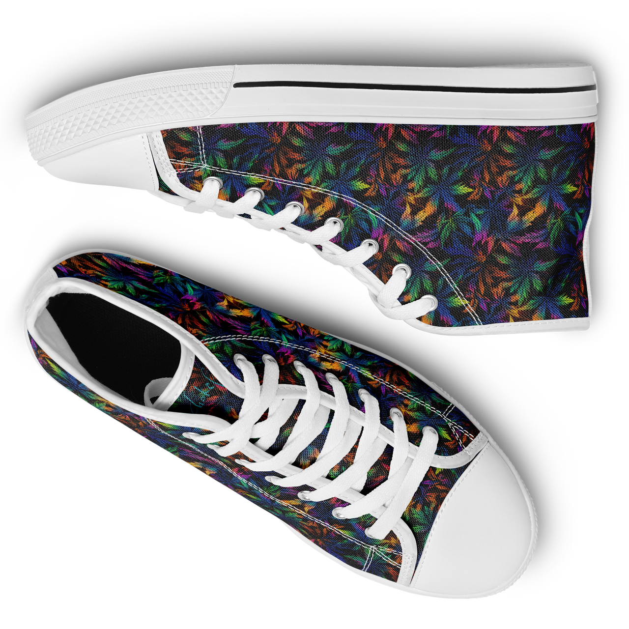 Chokefish™ Urban Peak Retro High Tops-Cannabis-011