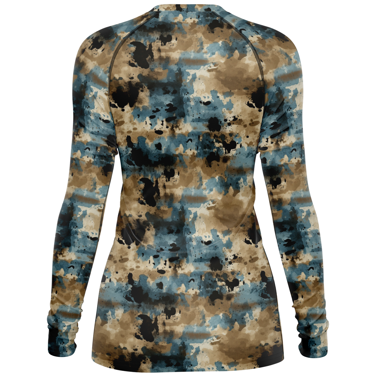 Chokefish™ Long Sleeve Rashguard Acid-Wash Woman's Shirt-012