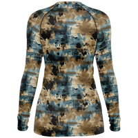 Chokefish™ Long Sleeve Rashguard Acid-Wash Woman's Shirt-012