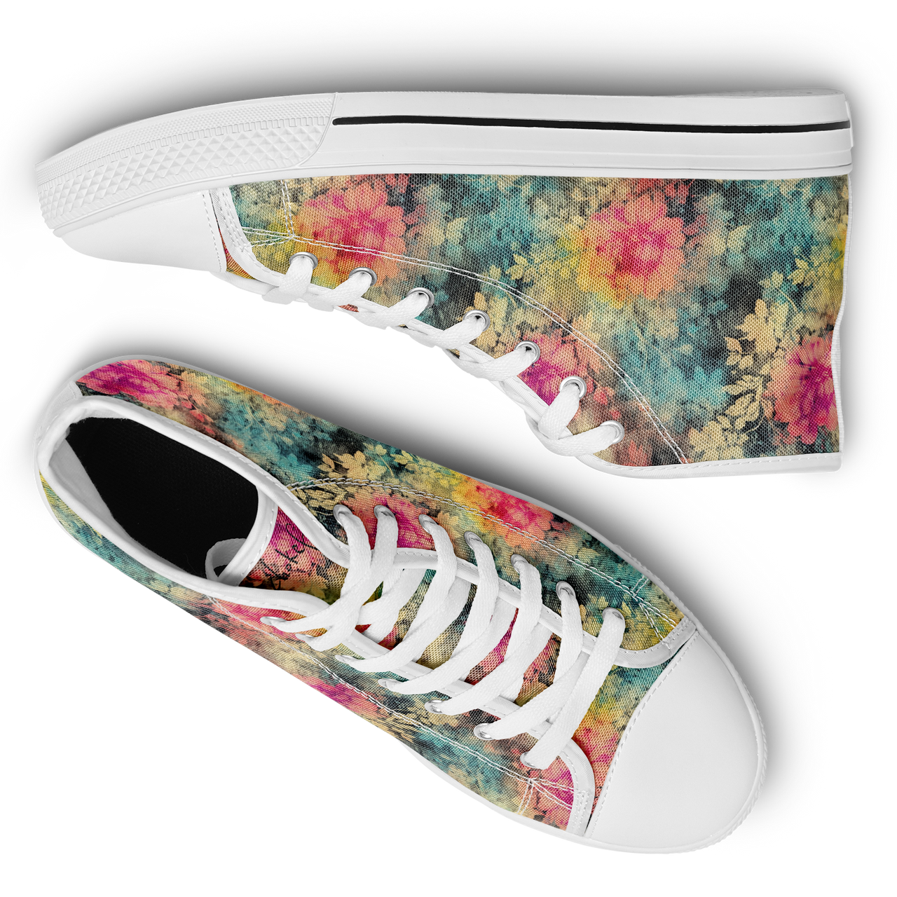 Chokefish™ Urban Peak Retro High Tops-Acid-Wash-007