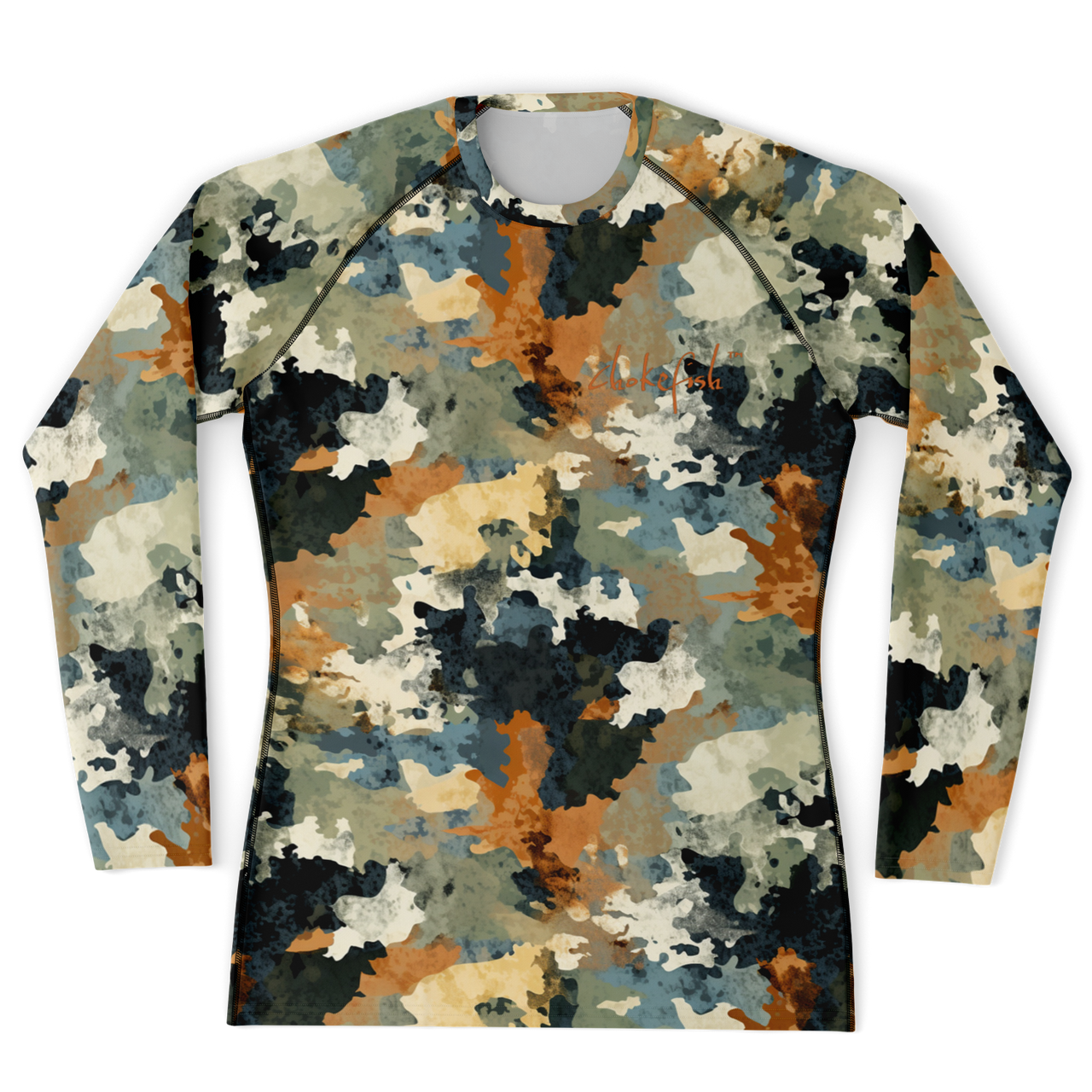 Chokefish™ Long Sleeve Rashguard Acid-Wash Men's Shirt-011