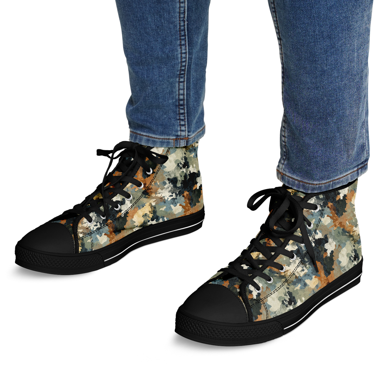 Chokefish™ Urban Peak Retro High Tops-Acid-Wash-011-2