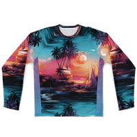 Chokefish™ Long Sleeve Every Day All Weather Trees&Boats Shirt Men's-008