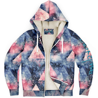 Chokefish™ Microfleece Zip-Up Hoodie Acid-Wash Colors-010