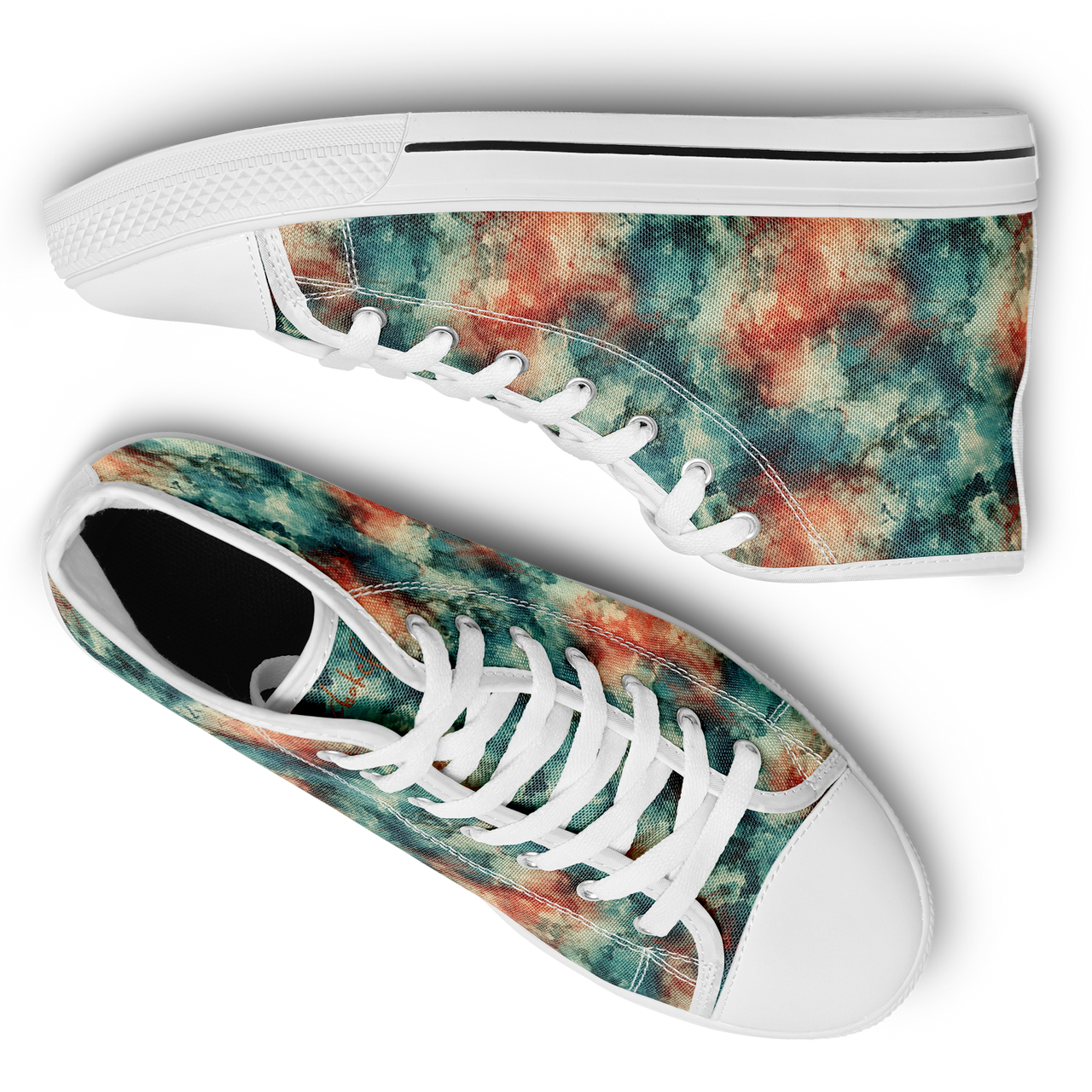 Chokefish™ Urban Peak Retro High Tops-Acid-Wash-004
