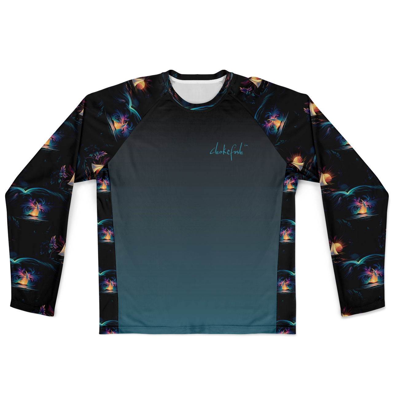 Chokefish™ Long Sleeve Every Day All Weather Trees&Boats Shirt Men's-020-1