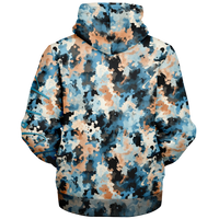 Chokefish™ Microfleece Zip-Up Hoodie Acid-Wash Colors-003B