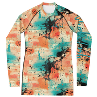 Chokefish™ Long Sleeve Rashguard Acid-Wash Woman's Shirt-002