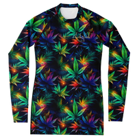 Chokefish™ Long Sleeve Rashguard Cannabis Woman's Shirt-003
