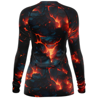 Chokefish™ Long Sleeve Rashguard Cannabis Woman's Shirt-002