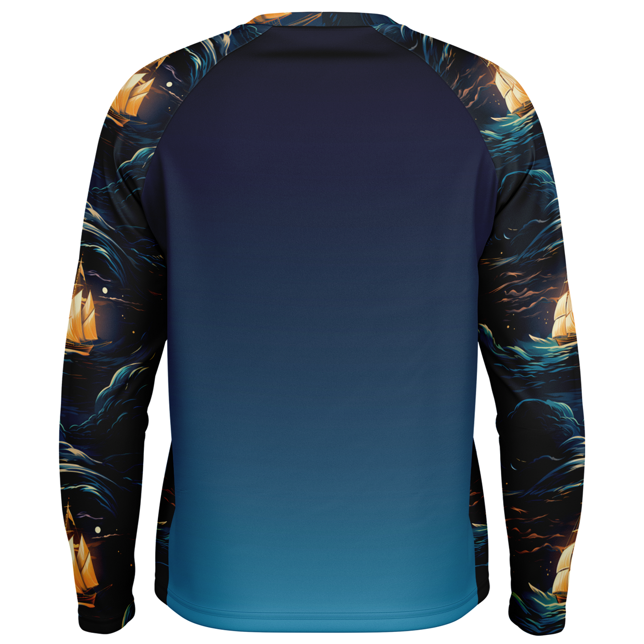 Chokefish™ Long Sleeve Every Day All Weather Trees&Boats Shirt Men's-014