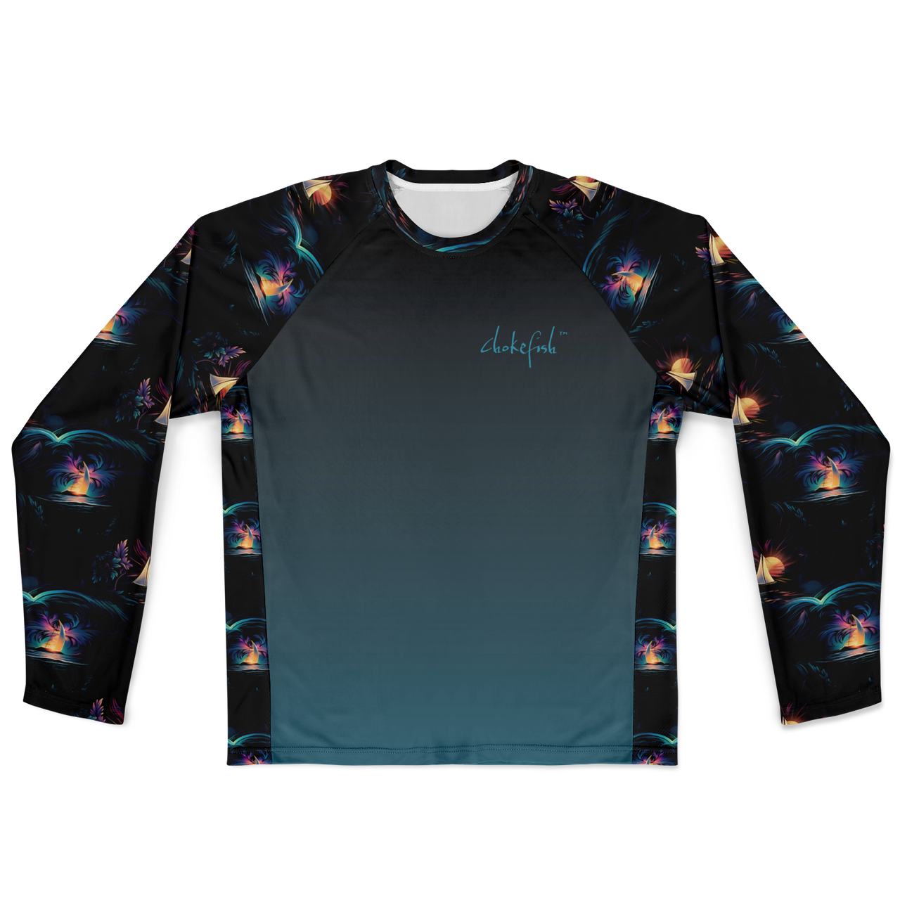 Chokefish™ Long Sleeve Every Day All Weather Trees&Boats Shirt Men's-020-2