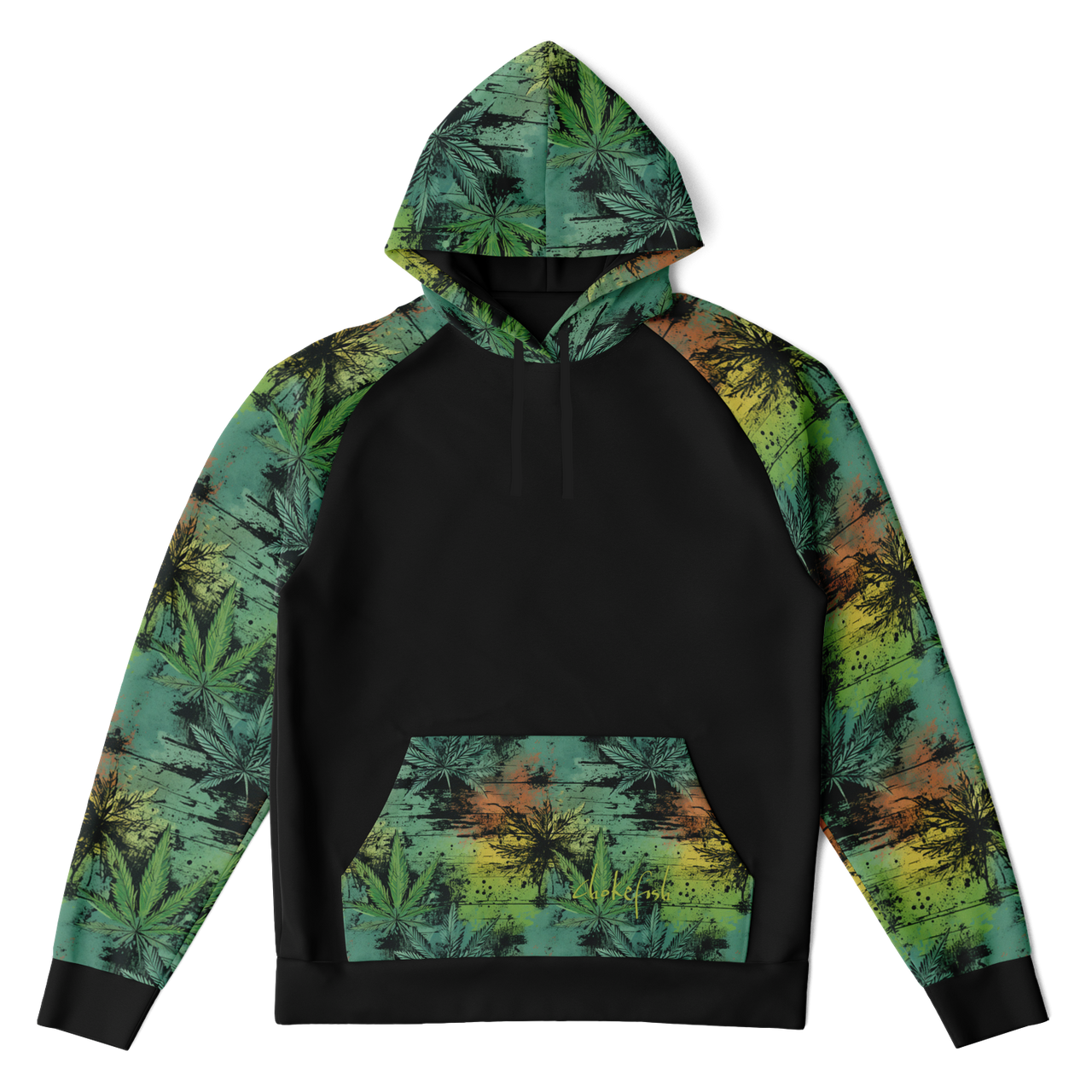 Chokefish™ Cannabis Raglan Remix-006B