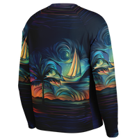 Chokefish™ Long Sleeve Every Day All Weather Trees&Boats Shirt Men's-006