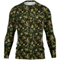 Chokefish™ Long Sleeve Rashguard Cannabis Men's Shirt-007