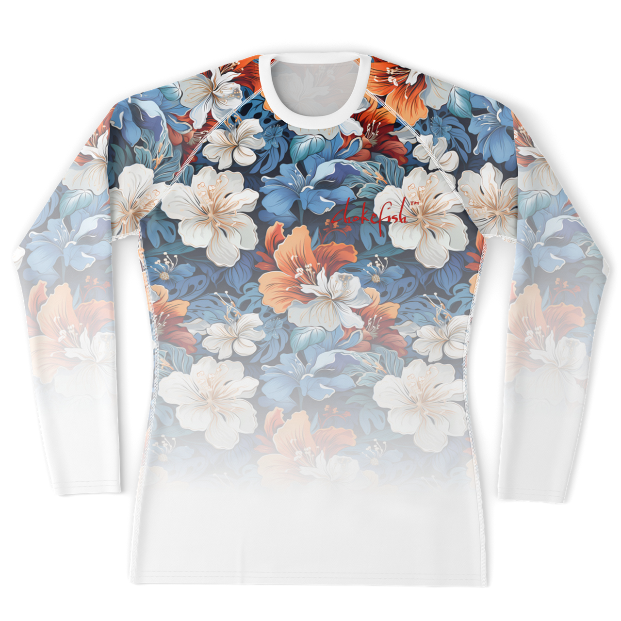 Chokefish™ Long Sleeve Rashguard Floral Men's Shirt-008-2