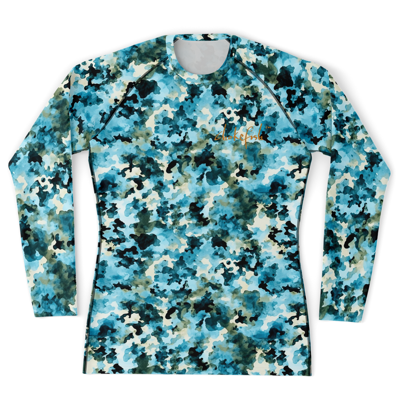 Chokefish™ Long Sleeve Rashguard Acid-Wash Men's Shirt-013