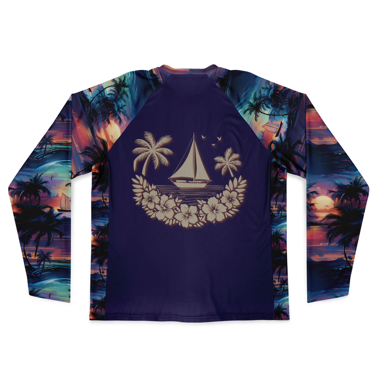 Chokefish™ Long Sleeve Every Day All Weather Trees&Boats Shirt Men's-004-Special-Edition