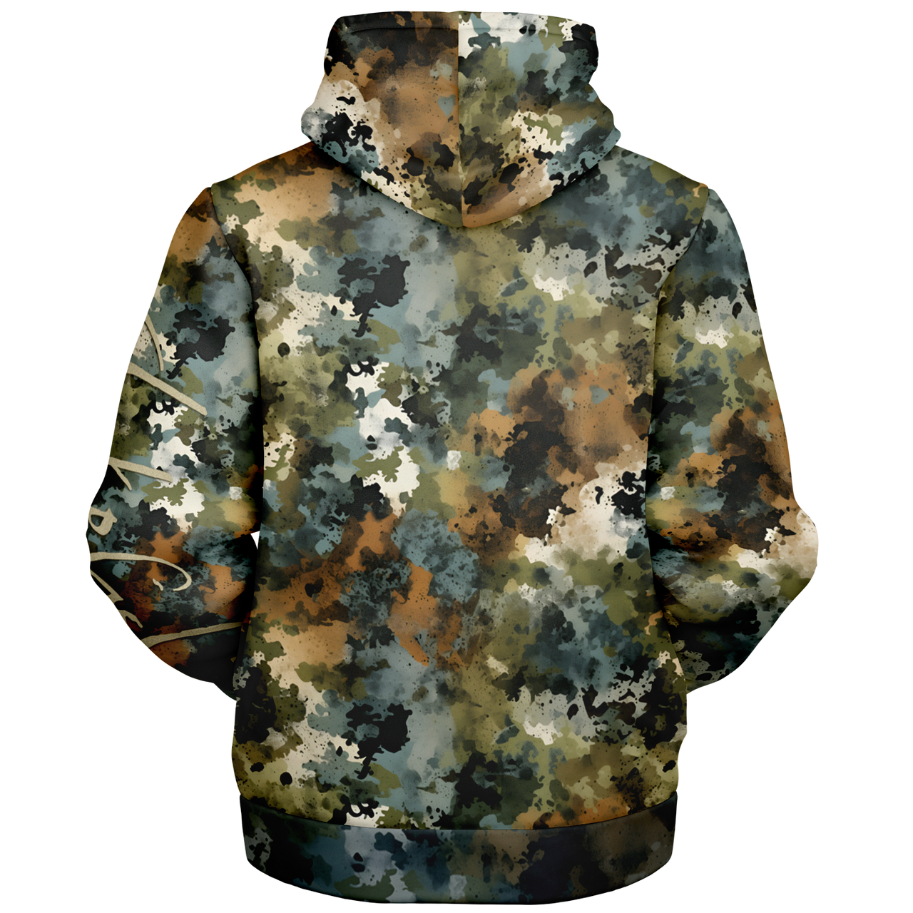 Chokefish™ Microfleece Zip-Up Hoodie Acid-Wash Colors-016B