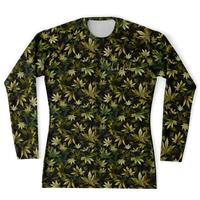 Chokefish™ Long Sleeve Rashguard Cannabis Men's Shirt-007