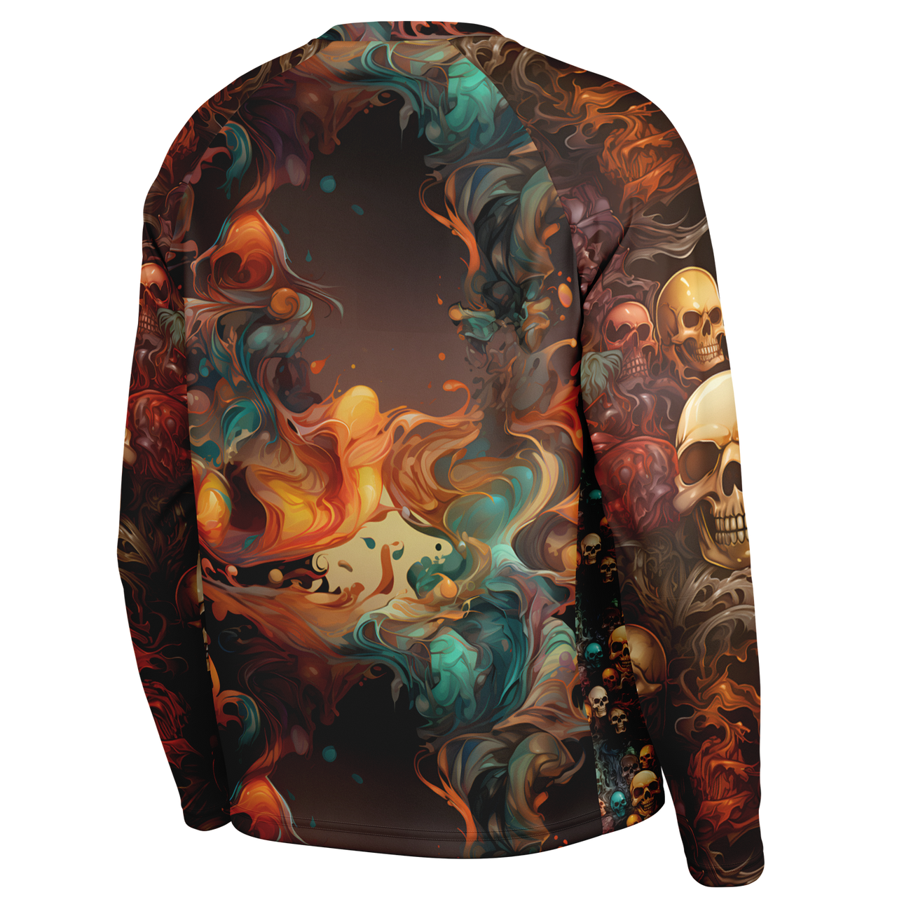 Chokefish™ Long Sleeve Every Day All Weather Skulls Shirt Men's-001