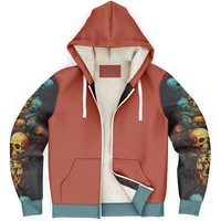 Chokefish™ Microfleece Zip-Up Hoodie Skulls-001