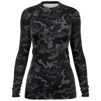 Chokefish™ Long Sleeve Rashguard Camouflage Woman's Shirt-005
