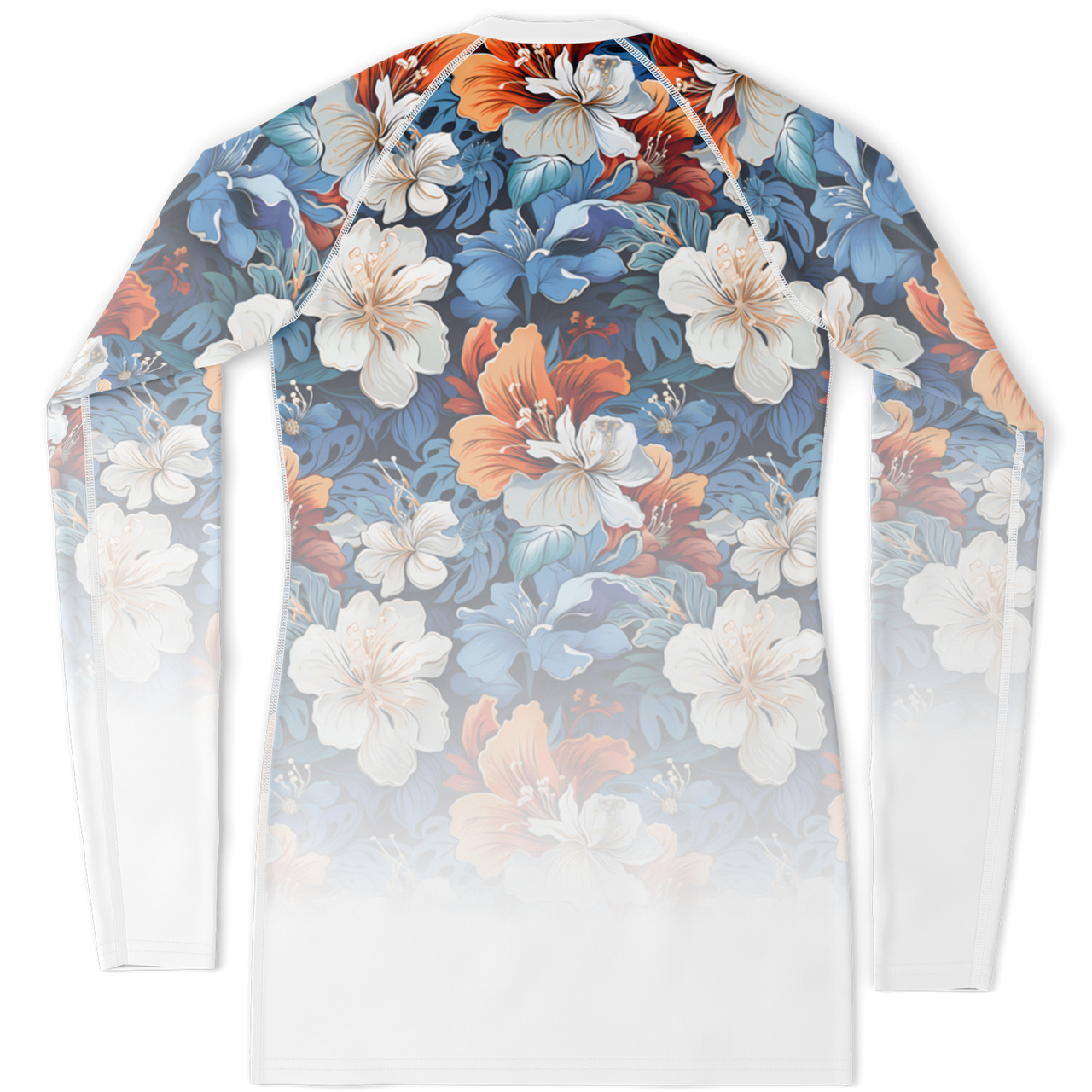 Chokefish™ Long Sleeve Rashguard Floral Woman's Shirt-008-2