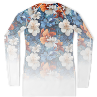 Chokefish™ Long Sleeve Rashguard Floral Woman's Shirt-008-2