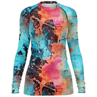 Chokefish™ Long Sleeve Rashguard Acid-Wash Woman's Shirt-005