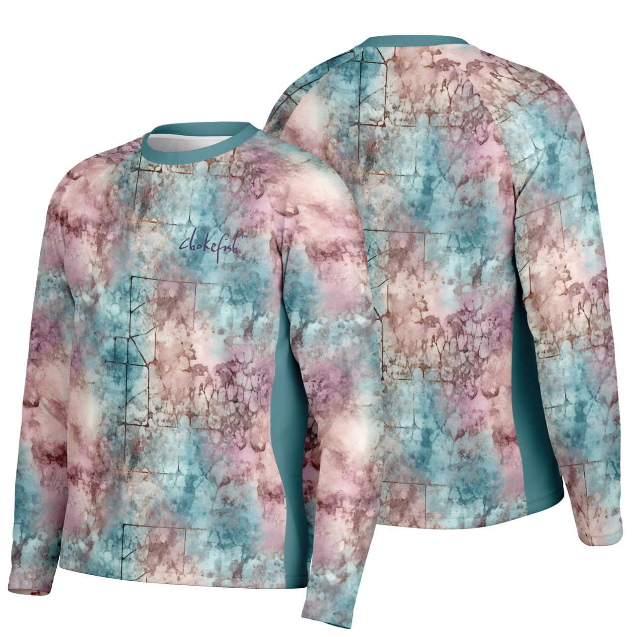 Chokefish™ Long Sleeve Every Day All Weather Acid-Wash Shirt Men's-003