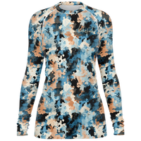 Chokefish™ Long Sleeve Rashguard Acid-Wash Woman's Shirt-015