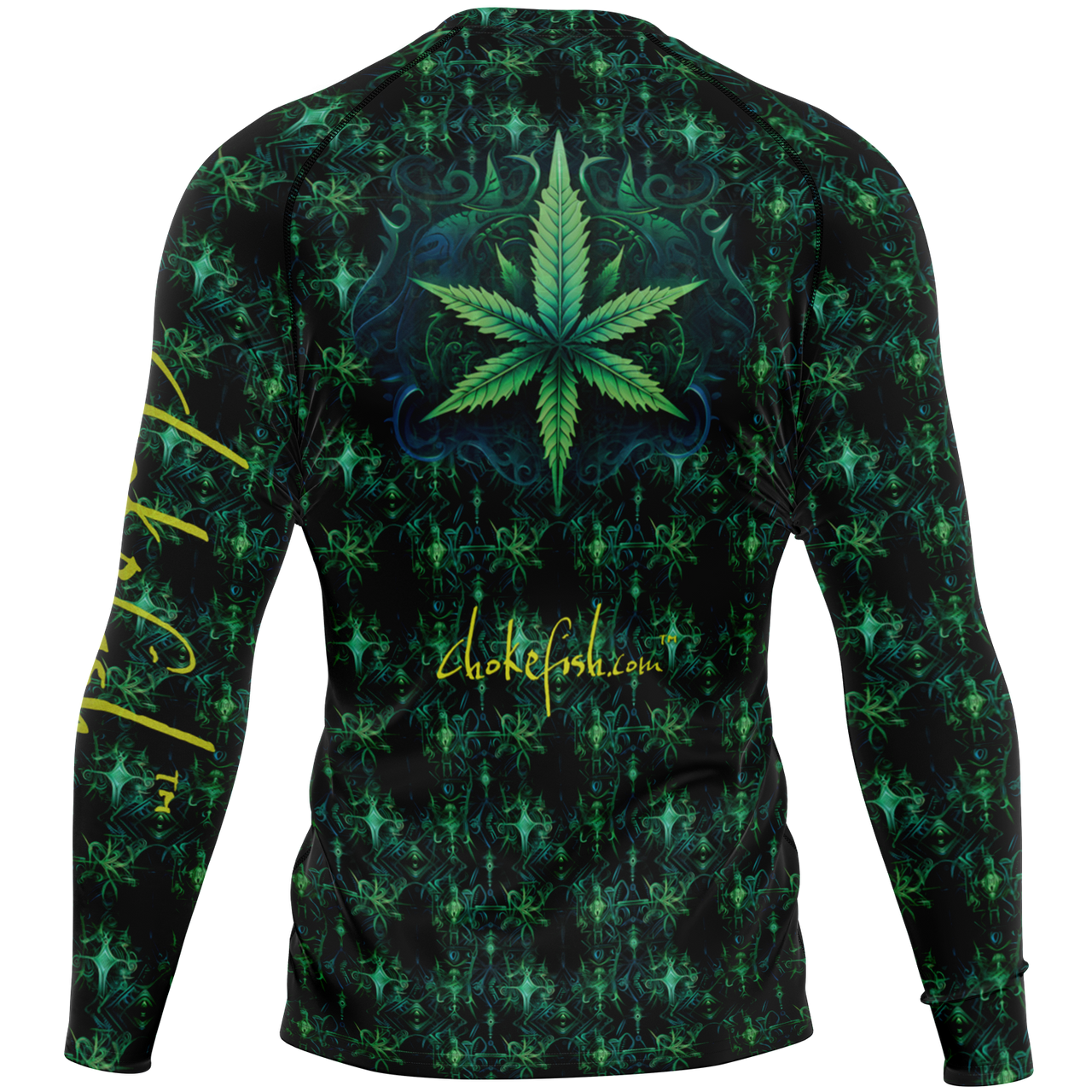 Chokefish™ Long Sleeve Rashguard Cannabis Men's Shirt-012-Special Edition