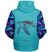 Chokefish™ Microfleece Zip-Up Hoodie Marine Life-014B