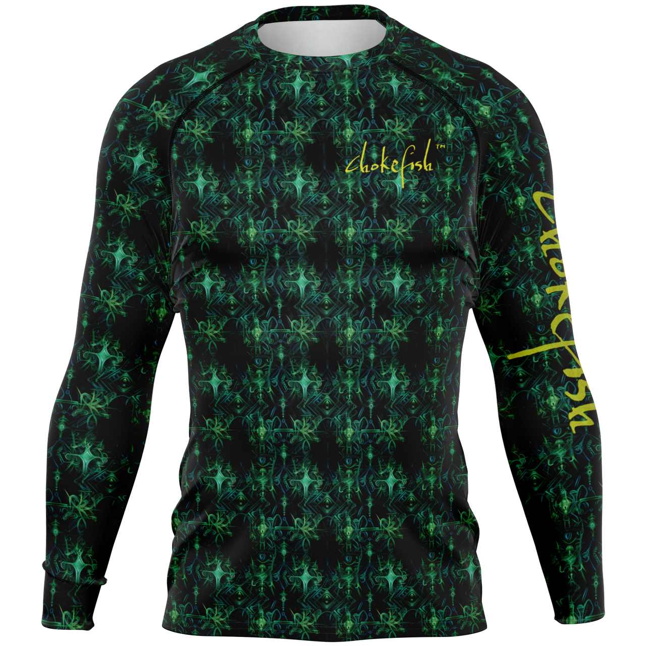 Chokefish™ Long Sleeve Rashguard Cannabis Men's Shirt-012-Special Edition