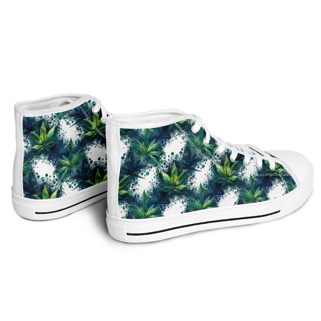 Chokefish™ Urban Peak Retro High Tops-Cannabis-013