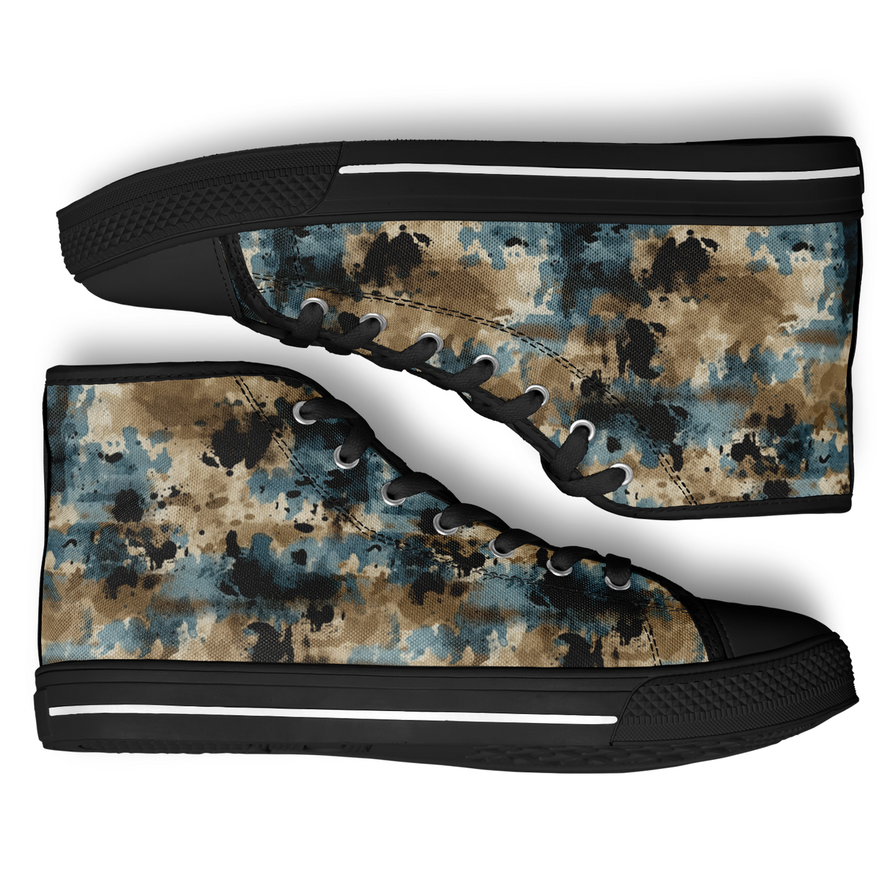 Chokefish™ Urban Peak Retro High Tops-Acid-Wash-012-2